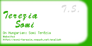 terezia somi business card